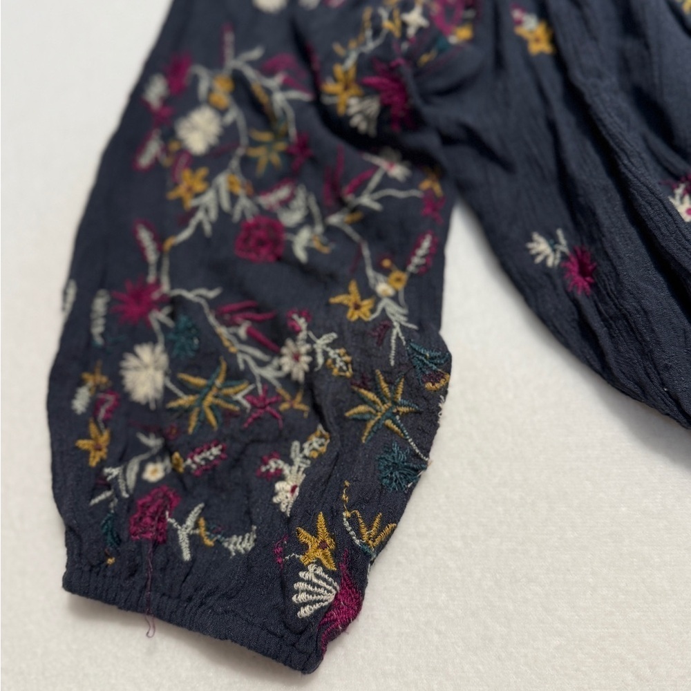 Free People Wild Flowers Embroidered Blouse Size XS - Picture 6 of 6